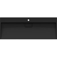 Umývadlo z liateho mramoru MEXEN AVA 120 cm - s otvorom pre batériu - čierne, 23011271