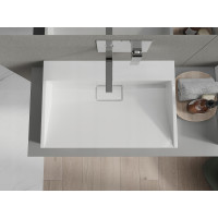 Umývadlo z liateho mramoru MEXEN AVA 70 cm - bez otvoru - biele, 23017000