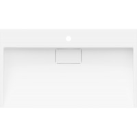 Umývadlo z liateho mramoru MEXEN AVA 80 cm - s otvorom pre batériu - biele, 23018001