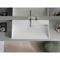 Umývadlo z liateho mramoru MEXEN AVA 90 cm - bez otvoru - biele, 23019000