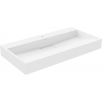 Umývadlo z liateho mramoru MEXEN AVA 90 cm - s otvorom pre batériu - biele, 23019001