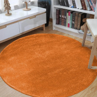 Okrúhly koberec Portofino - pomarančový
