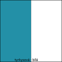 Farebné prevedenie - tyrkysová / biela