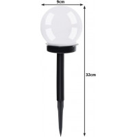 Solárna záhradná lampa - guľa, súprava 6 ks