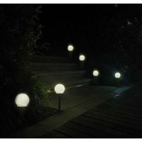 Solárna záhradná lampa - guľa, súprava 6 ks