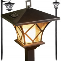 Záhradný solárny lampáš