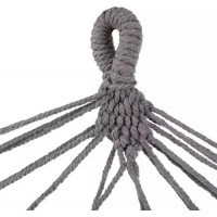 Šedá hojdacia sieť 200 x 100 cm