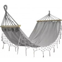 Šedá hojdacia sieť 200 x 100 cm