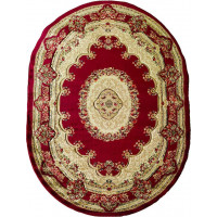 Kusový koberec Adora 5547 B (Red) ovál