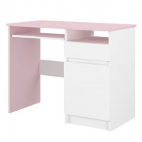 Detský písací stôl N35 - BEZ MOTÍVU - ružový