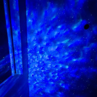LED čierny projektor - hviezdna obloha