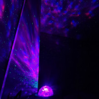 LED čierny projektor - hviezdna obloha