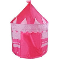 Ružový detský stan