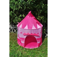 Ružový detský stan