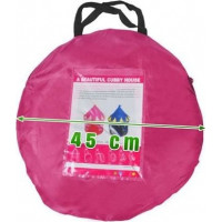 Ružový detský stan