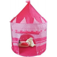 Ružový detský stan