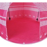 Ružový detský stan