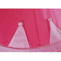 Ružový detský stan