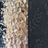 Kusový koberec Black&Gold - Skin