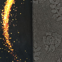 Kusový koberec Black&Gold - Fire