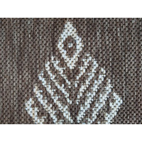 Kusový koberec Needle - hnědý