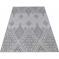 Kusový koberec Needle - ornament - šedý