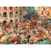 CASTORLAND Puzzle Art Collection: Býčie beh v Pamplone 3000 dielikov