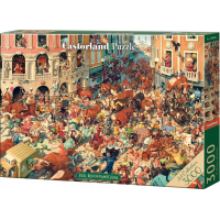 CASTORLAND Puzzle Art Collection: Býčie beh v Pamplone 3000 dielikov