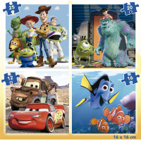 EDUCA Puzzle Disney Pixar 4v1 (12,16,20,25 dielikov)