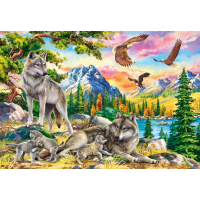 CASTORLAND Puzzle Vlčia rodinka 1000 dielikov