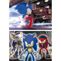 EDUCA Svietiace puzzle Sonic Prime 2x100 dielikov