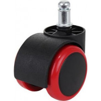 Kolieska kancelárske stoličky - 5 ks - červená