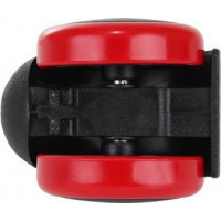 Kolieska kancelárske stoličky - 5 ks - červená