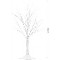 Dekoratívny LED brezový stromček 180 cm