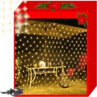 Svetelná sieť 160 LED - teplá biela 31V
