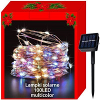 Solárne vianočné osvetlenie - 100 LED - viacfarebné