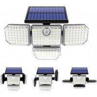 Solárne 171 LED osvetlenie s PIR čidlo pohybu / súmraku