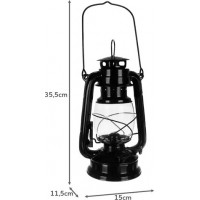 Čierna olejová lampa 24cm