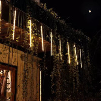 Svetelná závesná girlanda padajúci sneh - 36 LED 50cm - teplá biela