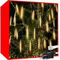 Svetelná závesná girlanda padajúci sneh - 36 LED 50cm - teplá biela