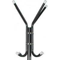 Stojanový vešiak 175 x 42 cm - čierny