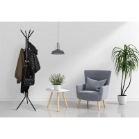 Stojanový vešiak 175 x 42 cm - čierny