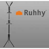 Stojanový vešiak 175 x 42 cm - čierny