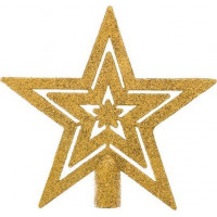 Vianočné závesné banky na stromček + hviezda - 100 ks - zlaté