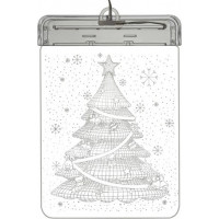 Vianočná dekoračná LED 3D vitráž - Vianočný stromček