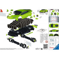 RAVENSBURGER 3D puzzle Lamborghini Huracán Evo zelené 156 dielikov
