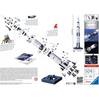 RAVENSBURGER 3D puzzle Vesmírna raketa Saturn V 504 dielikov