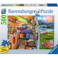 RAVENSBURGER Puzzle Pohľad z karavanu XXL 500 dielikov