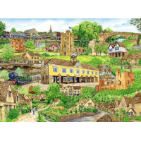 RAVENSBURGER Puzzle Útek do Cotswolds 500 dielikov