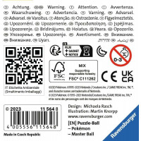 RAVENSBURGER Puzzleball Pokémon: Masterball 54 dielikov